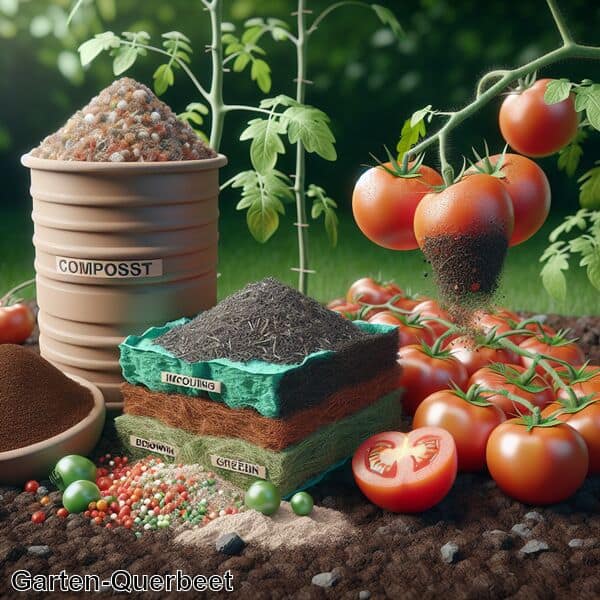 Komposterde für Tomaten