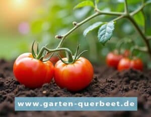 Komposterde für eine gute Ernte von Tomaten