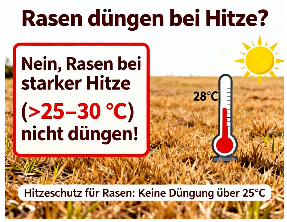 Du betrachtest gerade Rasen düngen bei Hitze?
