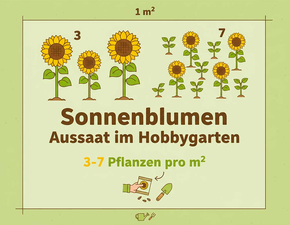 Du betrachtest gerade Welche Saatstärke bei Sonnenblumen