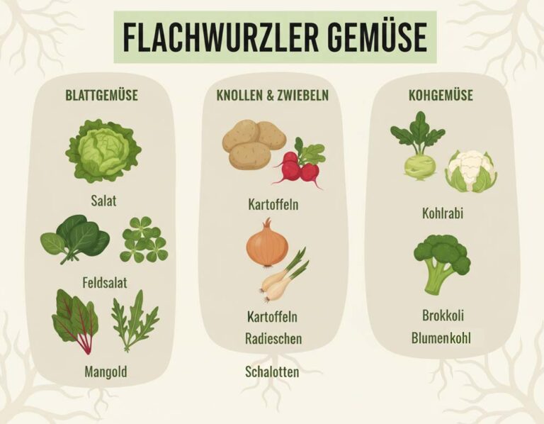 Mehr über den Artikel erfahren Flachwurzler Gemüse