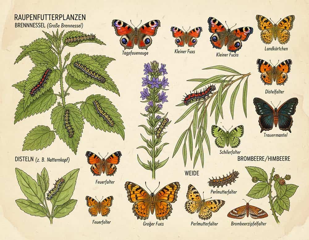 Raupenfutterpflanzen