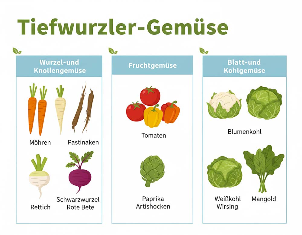 Du betrachtest gerade Tiefwurzler Gemüse