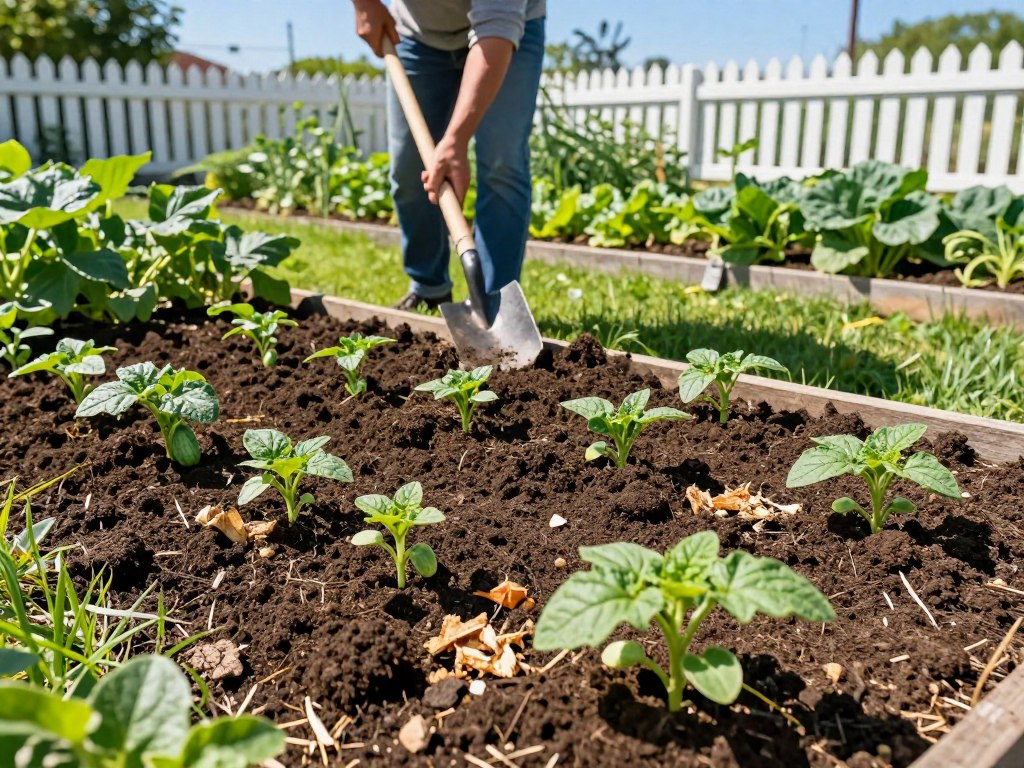 Bodenvorbereitung organische Düngung