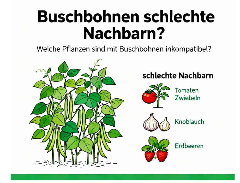 Buschbohnen schlechte Nachbarn
