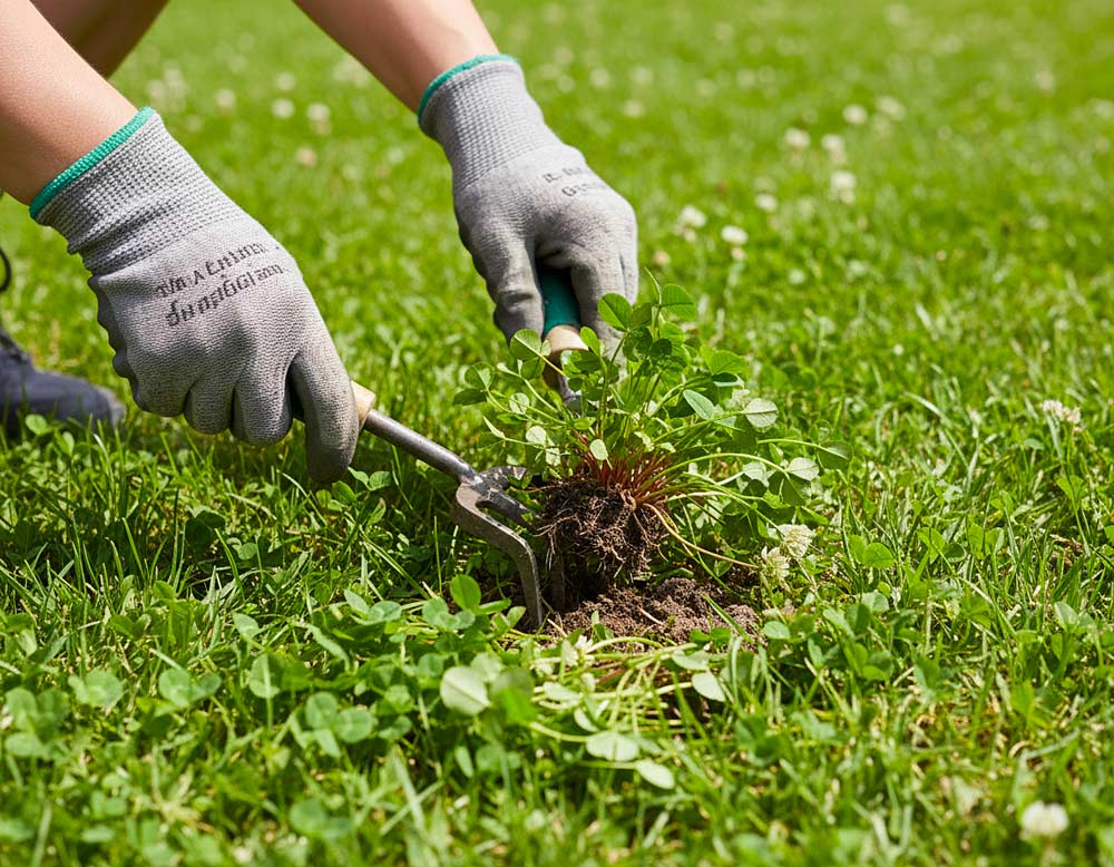Du betrachtest gerade Klee im Rasen biologisch entfernen