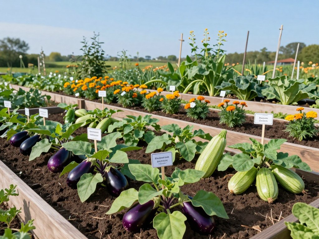 Pflanzplan für Gemüsebeet Pflanzplan für Gemüsebeet