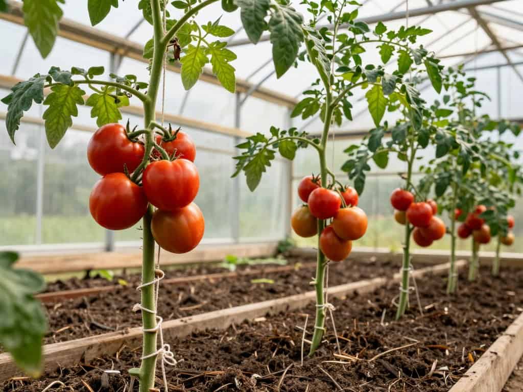 Tomatenpflanzen Rankhilfe Schnur