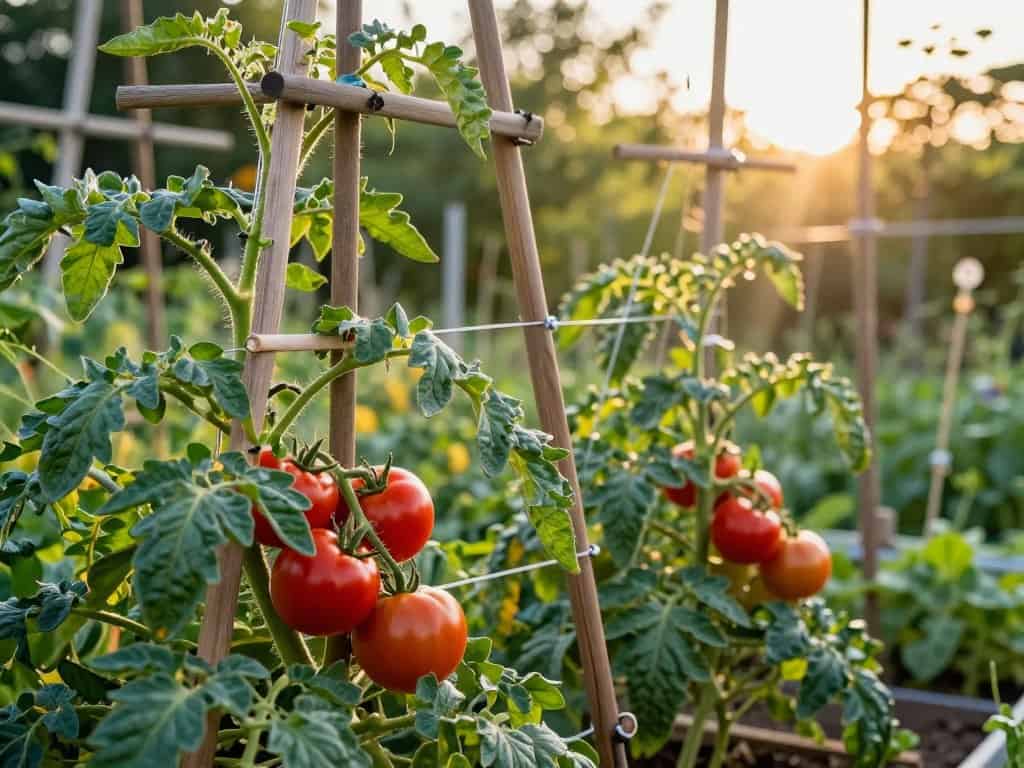 Tomatenpflanzen Stützung Tomatenpflanzen Stützung