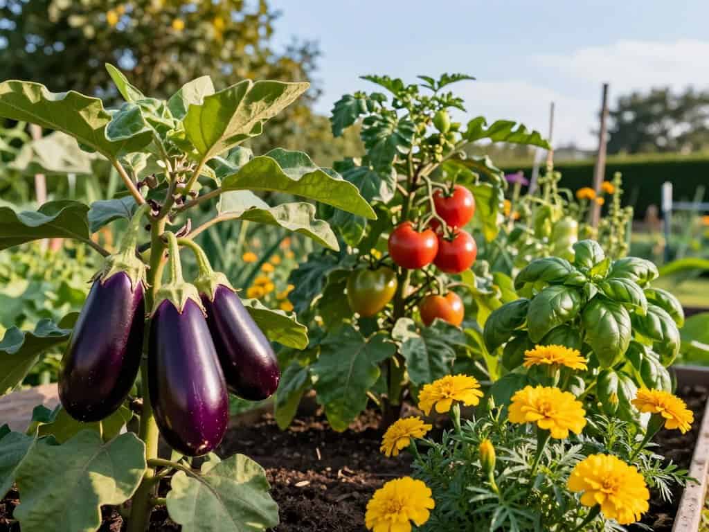 Du betrachtest gerade Was neben Auberginen pflanzen?