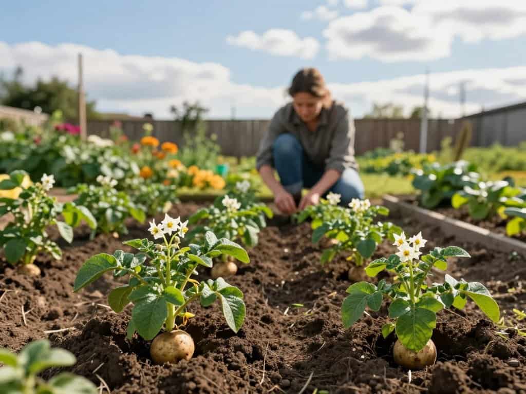 Du betrachtest gerade Wie weit pflanzt man Kartoffeln auseinander