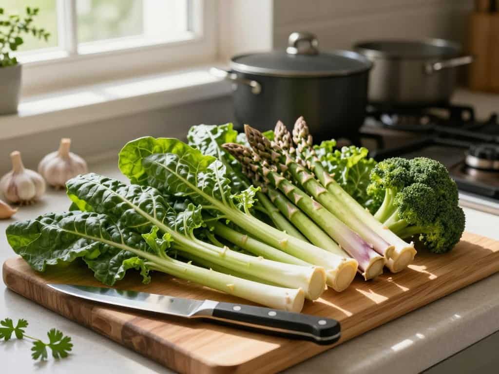 Zubereitung Stielgemüse