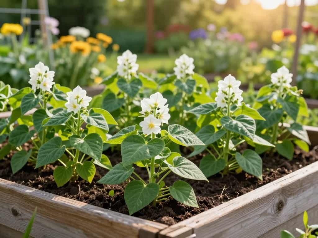 Buschbohnen Hochbeet Anbau