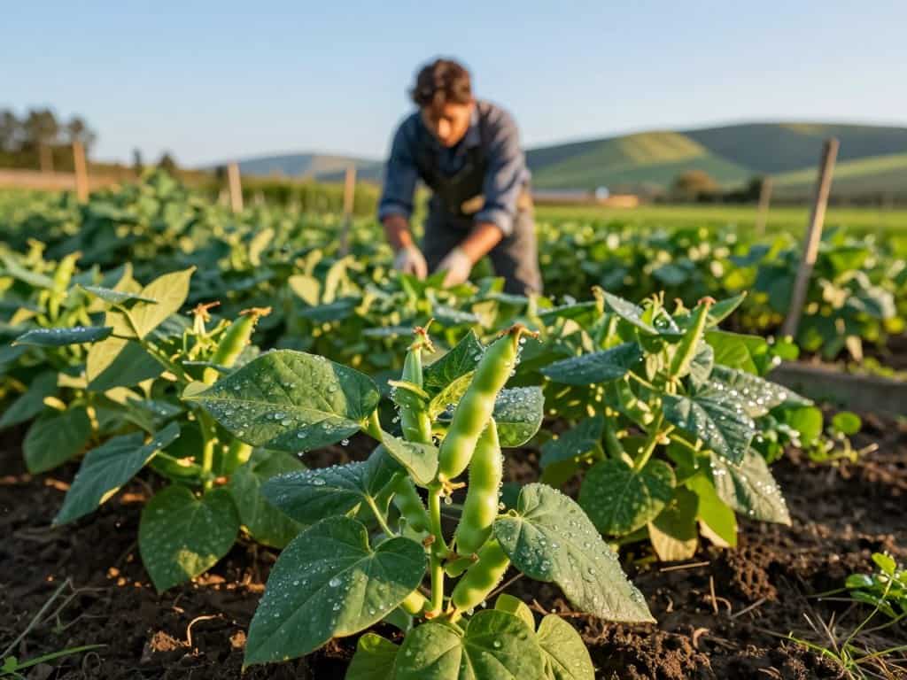 Gründüngung mit Buschbohnen