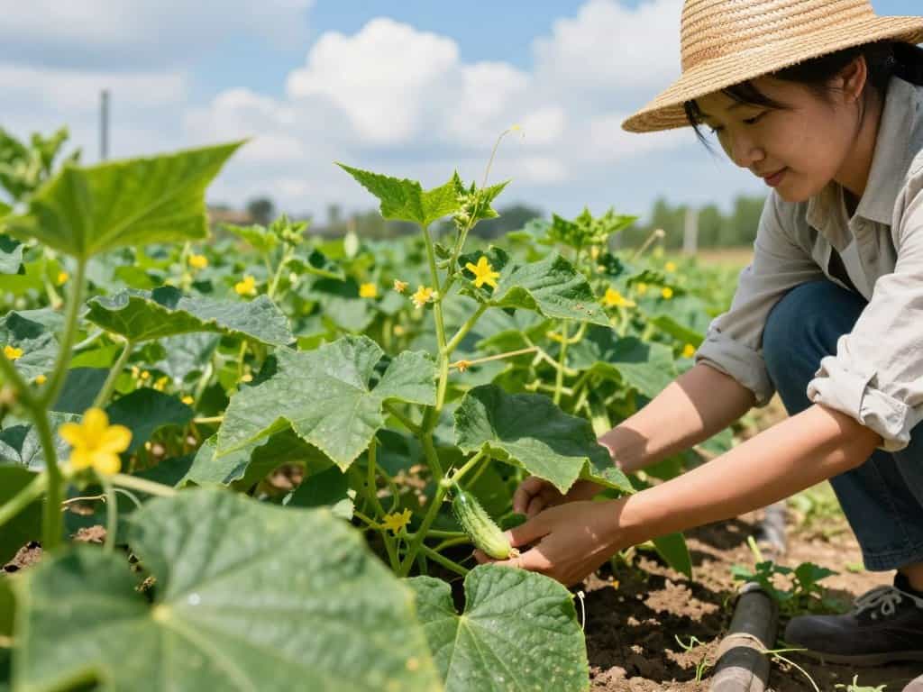 Pflege von Gurkenpflanzen