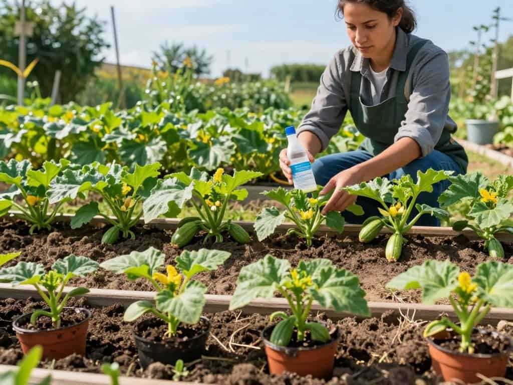 Wachstumsphasen Zucchini Düngung