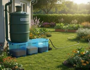 Mehr über den Artikel erfahren Regenwasseraufbereitung – wie geht es für den Garten