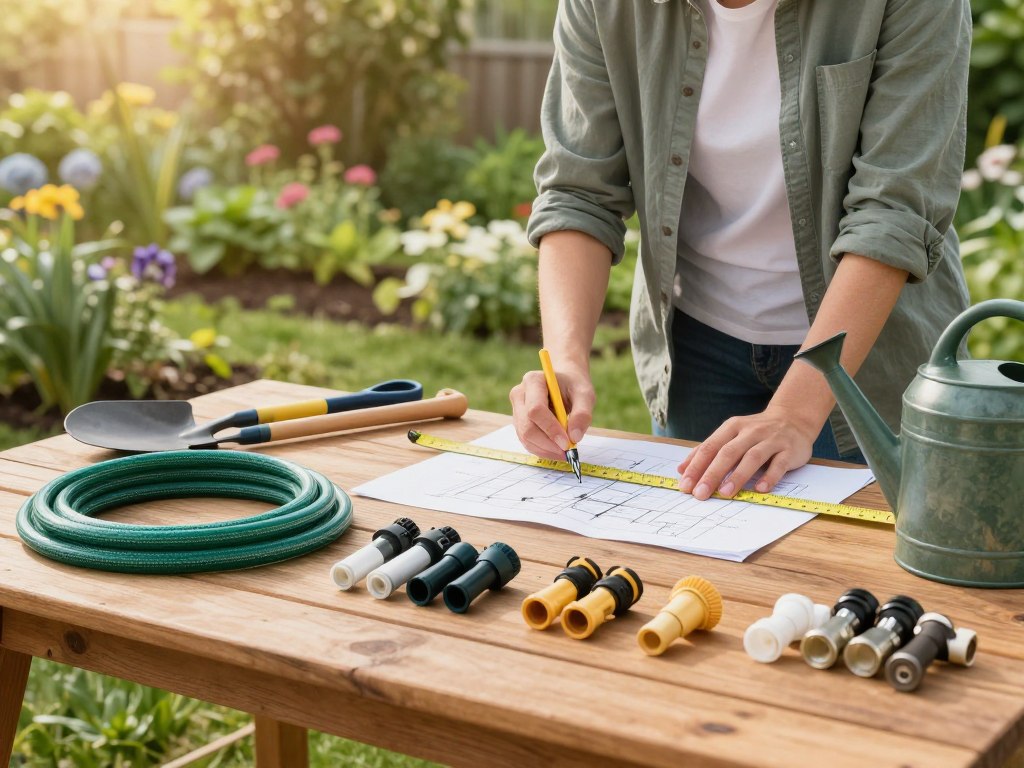 Bewässerungssystem bauen mit PE-Rohr und Tropfern