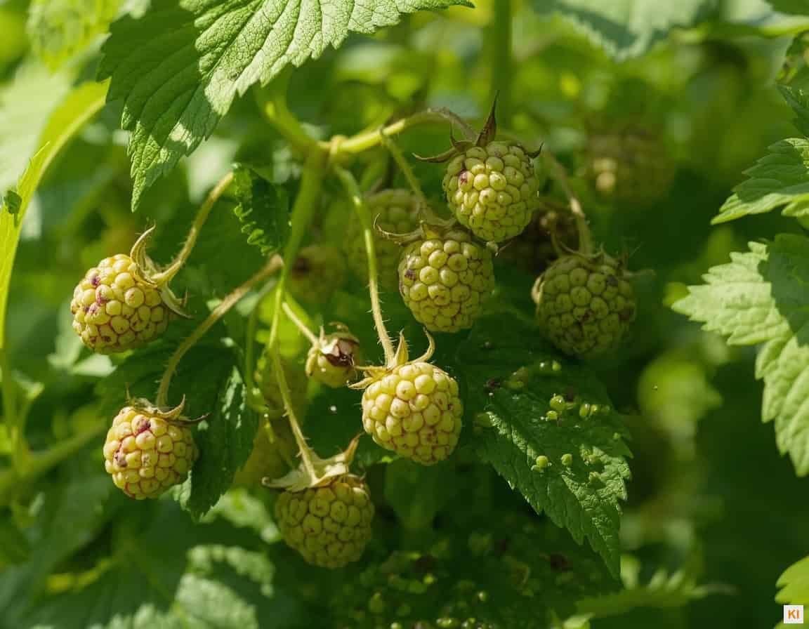 Läuse an Himbeeren