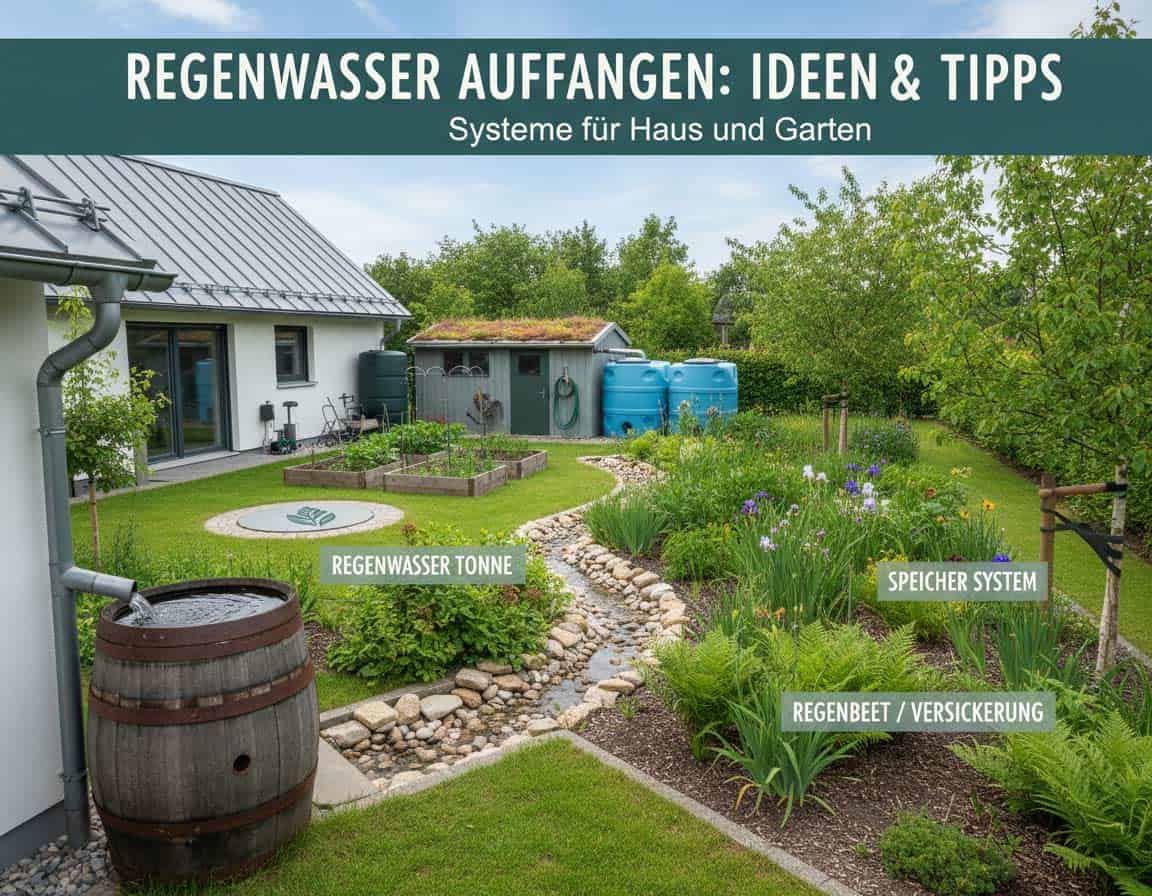 Regenwasser auffangen: Ideen, Systeme und praktische Tipps