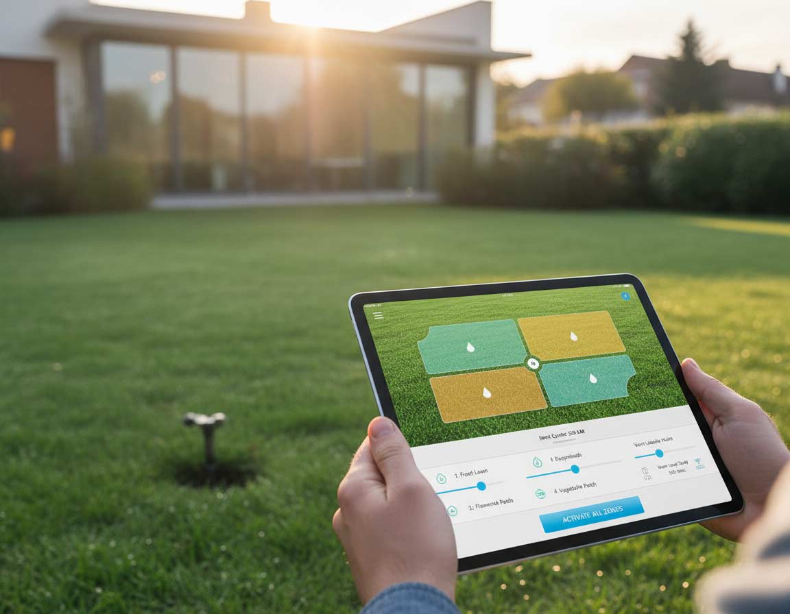 Zonen in der App für die smarte Bewässerung Zonen in der App für die smarte Bewässerung