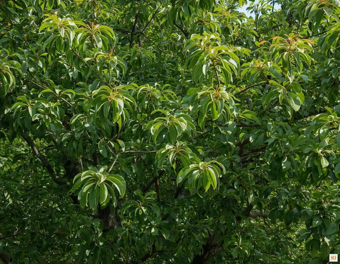 Süßkirsche richtig schneiden: Kirschbaum mit grünem Blätterdach