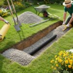 Drainage im Garten