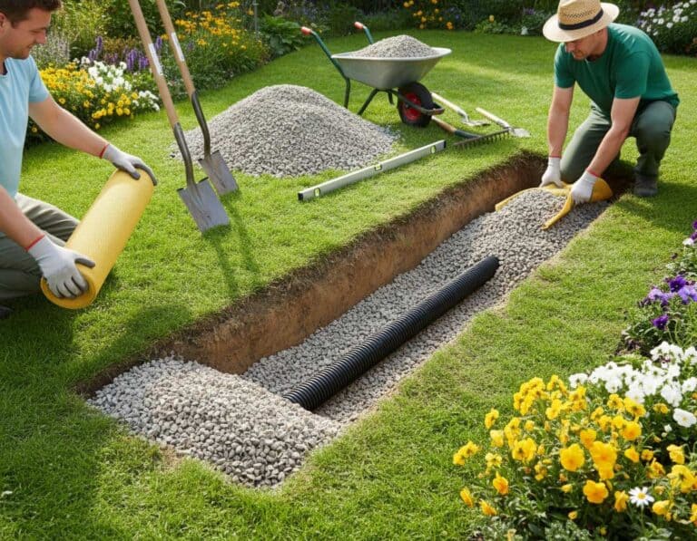 Mehr über den Artikel erfahren Drainage im Garten