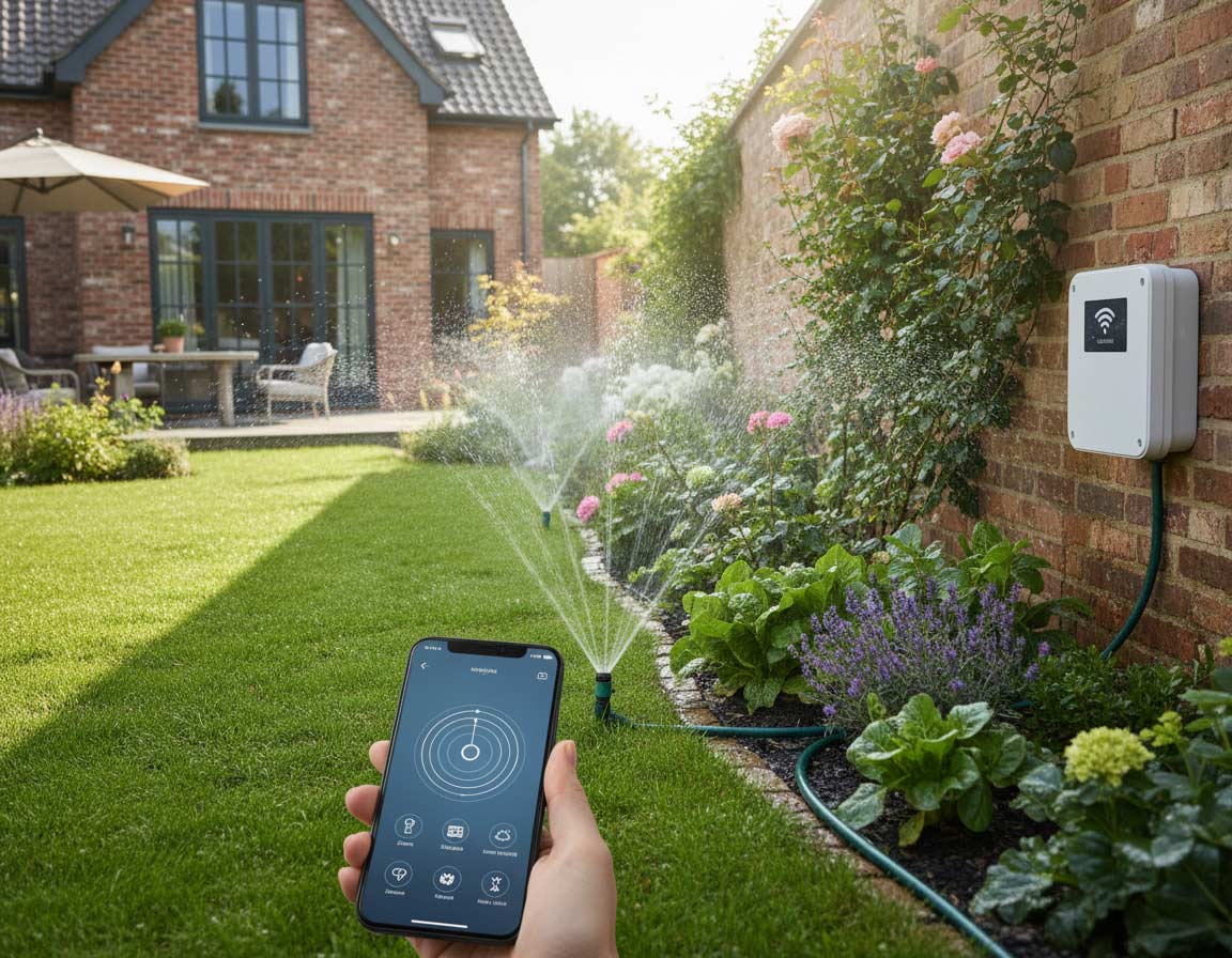 Bewässerungssysteme für den Garten smart mit Smartphone gesteuert Bewässerungssysteme für den Garten smart mit Smartphone gesteuert