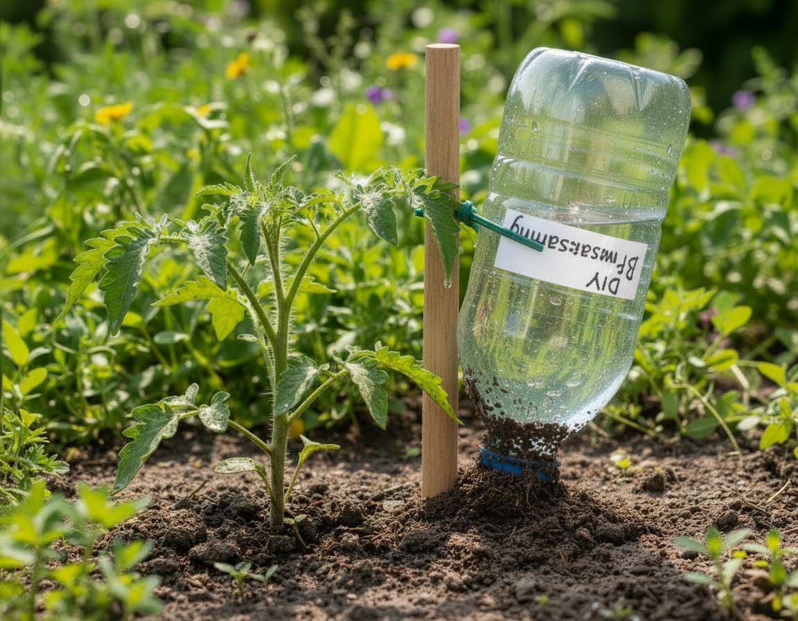Bewässern mit PET Flasche -Varitante 1 Bewässern mit PET Flasche -Varitante 1