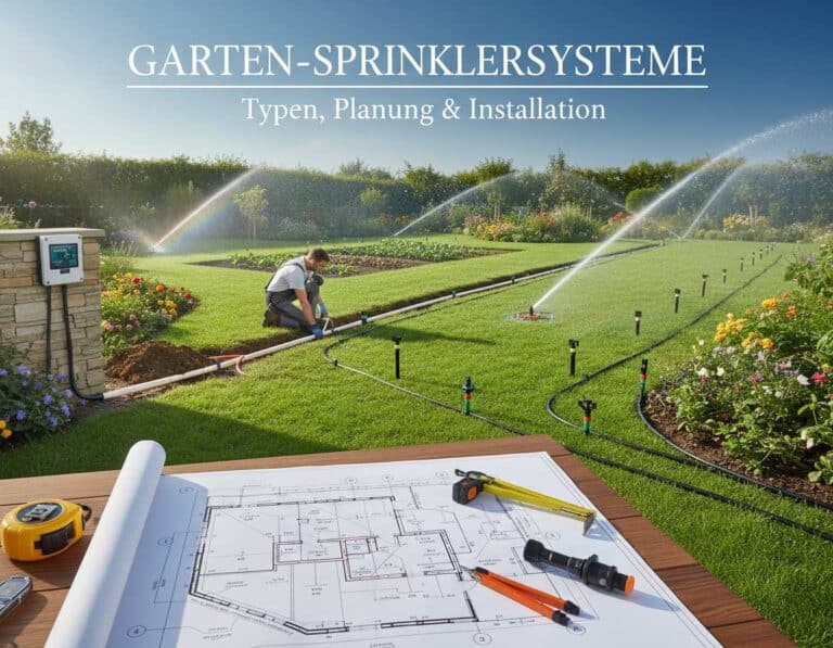 Mehr über den Artikel erfahren Sprinklersysteme im Garten: Typen, Planung und Installation